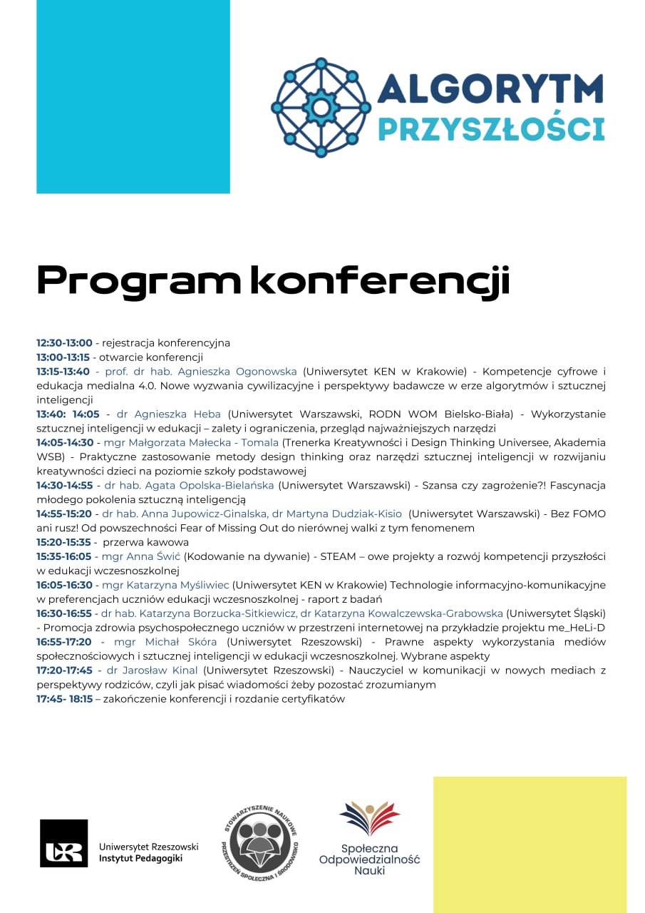 Algorytm przyszłości program seminarium